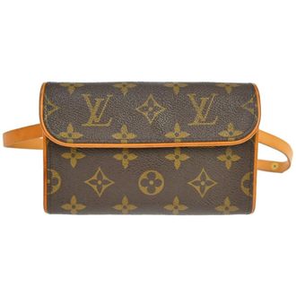 Louis Vuitton Florentine Waist Monogram Canvas Brown Canvas Handbag (Pre-Owned)