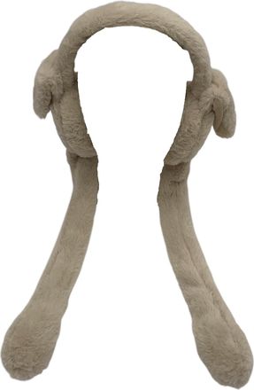 Generic Movable Warm Ears Earmuff Flappy Pop Up Headbands Winter Light Up Ear Warmers (Beige)