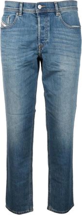 Diesel Slim-fit Jeans - Heren - Slim Fit Jeans - Blauw - W33 - Katoen - Jeans
