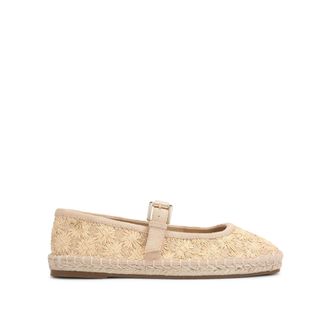Kurt Geiger Womens Noma Ballet Flats - White Fabric - Size UK 4