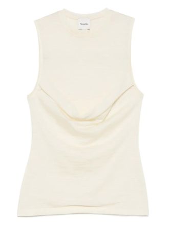 Nanushka cowl-neck sleeveless top - Neutrals
