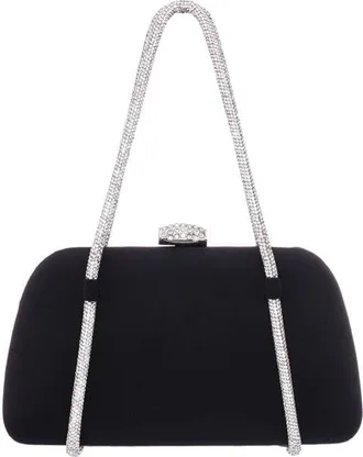 Nina Camara Frame Clutch in Black at Nordstrom