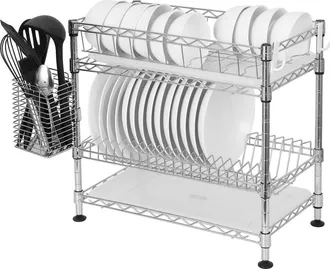 Jonathan Y Designs Brooklyn 24 Adjustable Dish Rack, Chrome at Nordstrom