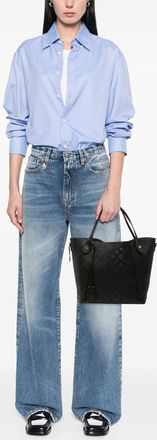 Louis Vuitton Pre-owned Womens Monogram Mahina Hina Mm - Black Leather - One Size