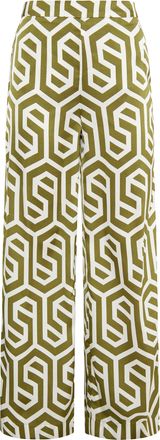 Dreimaster Dreimaster Stof broek Dames Gebroken wit olijf