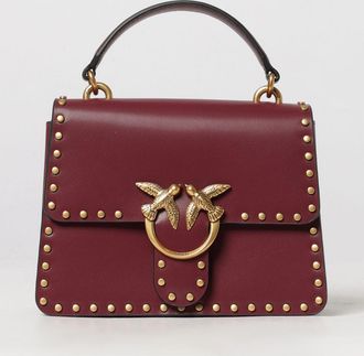 Pinko Mini borsa a mano Love Bag One in pelle di vitello con borchie e logo