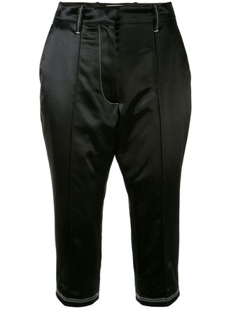 Marine Serre tailored cropped trousers - Black