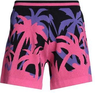 8 by YOOX HAWAIIAN JACQUARD COTTON SHORTS