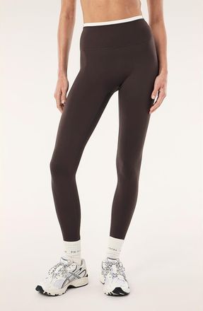 P.E Nation Vita High Waist Leggings in Coffee/whisper White at Nordstrom, Size X-Large
