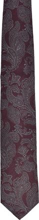 Brunello Cucinelli Brunello Cucinelli Mens Paisley Jacquard Tie - Dark Red Silk - One Size