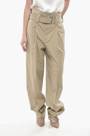 Bottega Veneta Pantaloni Carrot Fit ad 1 Pince con Cintura Bottega Veneta