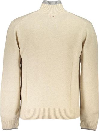 Napapijri Half-Zip Knit Sweater - Beige