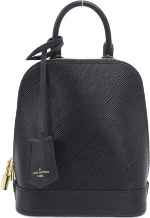 Louis Vuitton Black Leather Backpack (Pre-Owned)