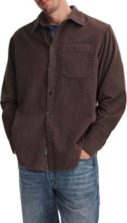 Rag & Bone Relaxed Corduroy Shirt Jacket in Black at Nordstrom, Size Xx-Large