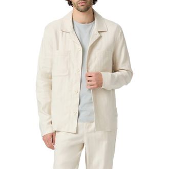 Paige Latigo Cotton Blend Jacket in Fossil Herringbone at Nordstrom, Size X-Large