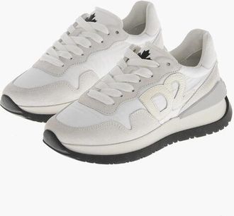 Dsquared2 Suede and Nylon Low-Top Sneakers RUNNING size 35