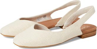 Toms Alene Womens Dress Flat Shoes Natural : 9.5 B - Medium, Textile