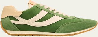 Vince Oasis Mixed Leather Retro Sneakers