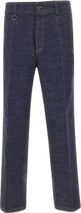 Paolo Pecora Jeans con cuciture a contrasto - Blu