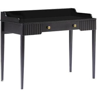 Vente-Unique Scrivania consolle con 1 cassetto MDF Nero opaco - RENEVI di PASCAL MORABITO