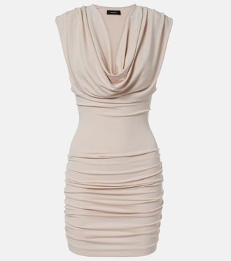 Wardrobe.NYC Draped jersey minidress