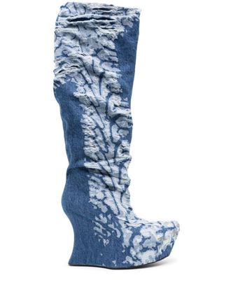 Masha Popova Denim Fersenstiefel