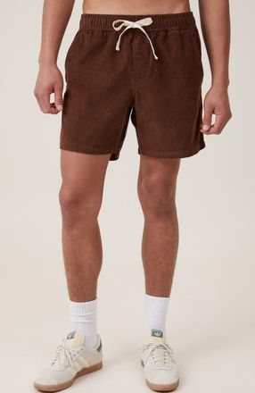 Cotton On Mens Easy Short in Chocolate Cord at Nordstrom, Size Medium
