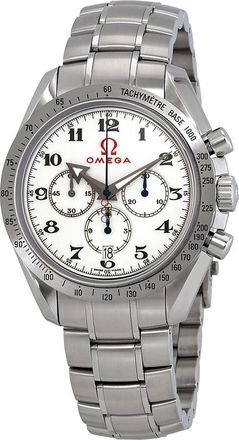 Omega Pre-owned Omega Speedmaster Broad Arrow Chronograph Tachymeter White Dial Mens Watch 321.10.42.50.04.001