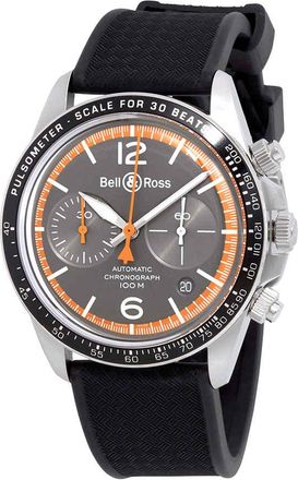 Bell & Ross Garde Cotes Grey Dial Automatic Mens Chronohraph Watch BRV294-ORA-ST/SRB