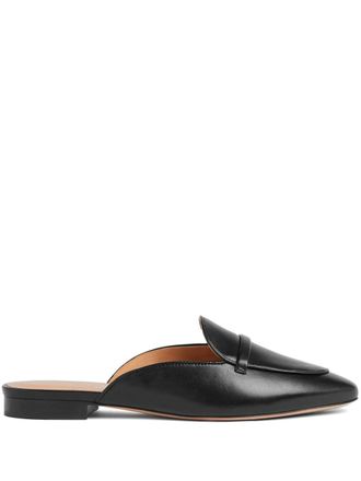 Malone Souliers Berto leather mules - women - Nappa Leather/Calf Leather/Calf Leather - 38.5 - Black