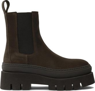 Copenhagen Shoes Bruine Leren Enkellaarzen voor Vrouwen - Dames - Chelseaboots - Bruin - 37 EU - Leer - Schoenen