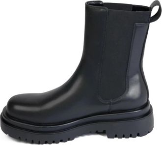 Just Cavalli Bourne Stivaletto Logo Elastico - Dames - Chelseaboots - Zwart - 40 EU - Polyester - Schoenen
