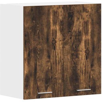 vidaXL Hanging Cabinet Lyon Smoked Oak 60x31x60 cm Engineered Wood Vidaxl