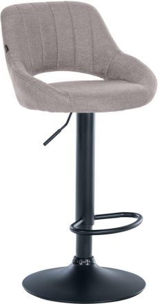 Clp Taburete de bar regulable y giratorio en Tela Gris