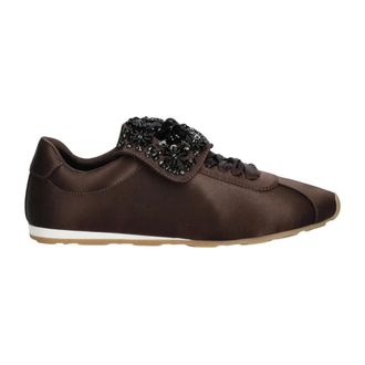 Jeffrey Campbell Shelter Sneakers - Dames - Schoenen - Bruin - Maat: 41 EU Leer