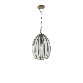 Netlighting Chester Dome Ceiling Pendant Brass E27 in Bronze
