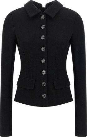 Dolce & Gabbana Giacca in Lana Monopetto - - Jackets - Donna - Nero - M