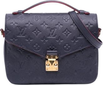 Louis Vuitton Pre-owned Pochette Metis - Dames - Vintage Handtas - Blauw - ONE Size - Leer - Vintage