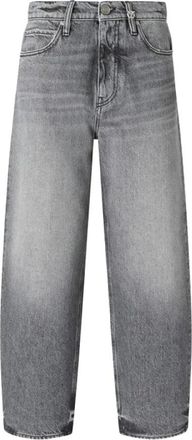 Pinko Estelle Egg Jeans - Dames - Loose Fit Jeans - Grijs - W30 - Katoen - Jeans