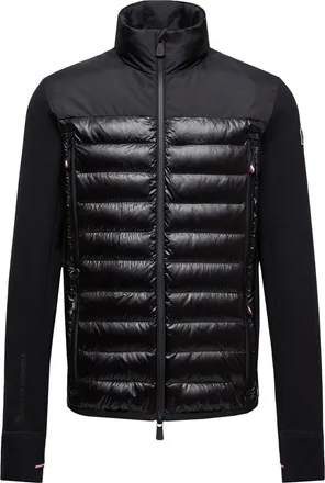 Moncler Moncler Padded Polartec Zip-up Sweatshirt, Men, Black, Size: M