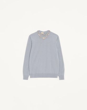 Valentino EMBROIDERED WOOL JUMPER Wo