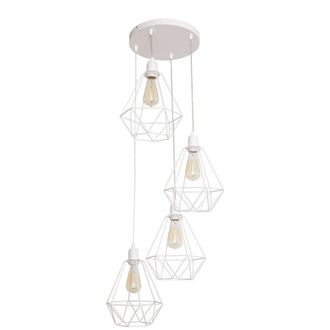 Netlighting Karo Cluster Pendant Ceiling Light White 35cm