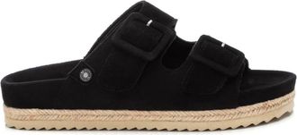 Xti Womens Flat Sandals In Black