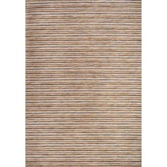 Jonathan Y Designs Finn Modern Farmhouse Pinstripe Indoor/Outdoor Area Rug in Brown/natural at Nordstrom, Size 3Ft 0In X 5Ft 0In