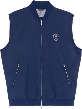Brunello Cucinelli Logo-embroidered Gilet