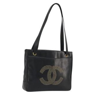 Chanel Pre-owned Vintage Tote Bag - Dames - Pre-owned - Zwart - Maat: ONE Size Leer