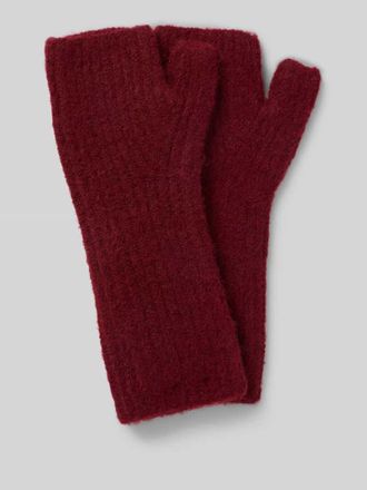 Jake*s Casual Fingerlose Handschuhe mit Woll-Anteil in Bordeaux, Gr&ouml;&szlig;e XS/S