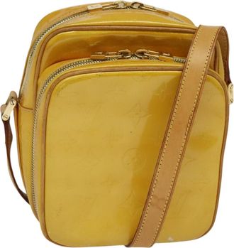 Louis Vuitton Wooster Yellow Patent Leather Shoulder Bag (Pre-Owned)