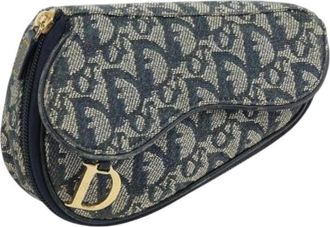 Dior Pre-owned Mini Bags, female, Multicolor, Size: ONE SIZE Pre-owned Trotter Canvas Pouch