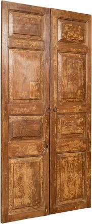 Biscottini International Biscottini - Puerta De Madera Maciza Y Hierro Para Uso Interior O Exterior Antiguo Y Medieval Deslizante